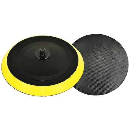 Superior Pads And Abrasives 6" Dia Hook & Loop Sanding / Backer Pad with 7/16" -14 Mount Shaft - Replaces U-Sand/Cherryhill BP6 RSP70